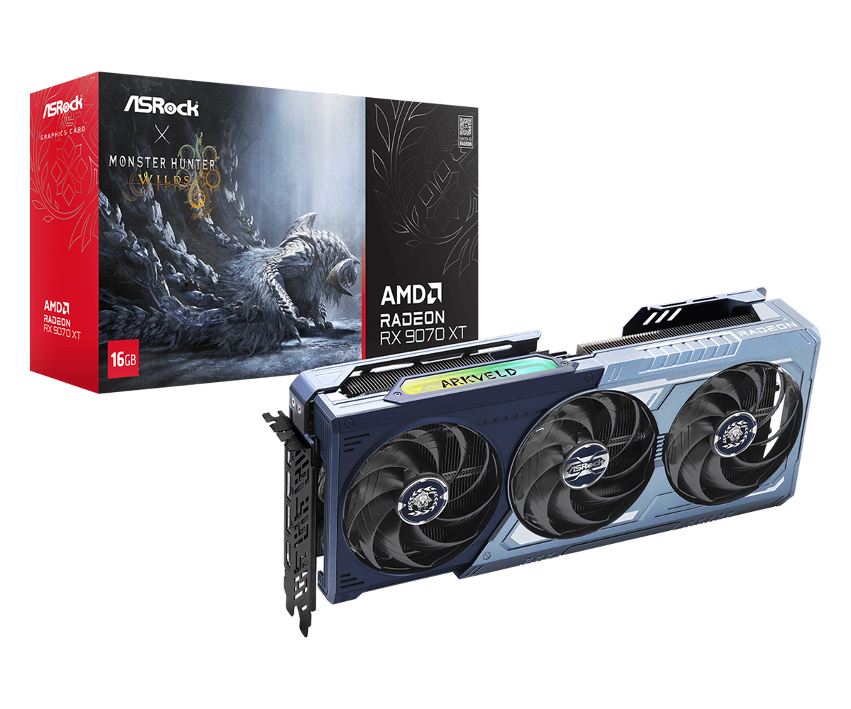 ASRock AMD Radeon RX 9070 XT Monster Hunter Wilds Edition 16GB videokártya